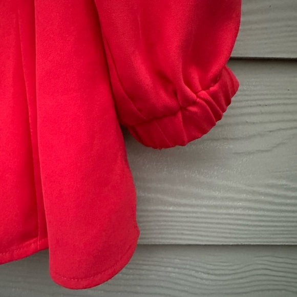 Tuckernuck Women's Poppy Red Hollis Blouse - Picture 6 of 9